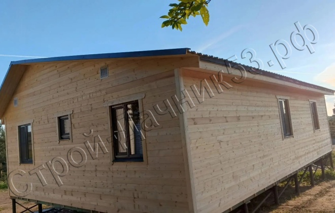 4 Каркасный дом Д-5, 12x8м, 96 М², Новгородская область, Валдайский район, посёлок Яжбелцы (5)